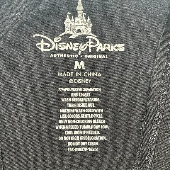 Authentic Disney Parks Black Gold Winking Minnie Mouse Tank Top Sz M Tagless - Picture 5 of 5